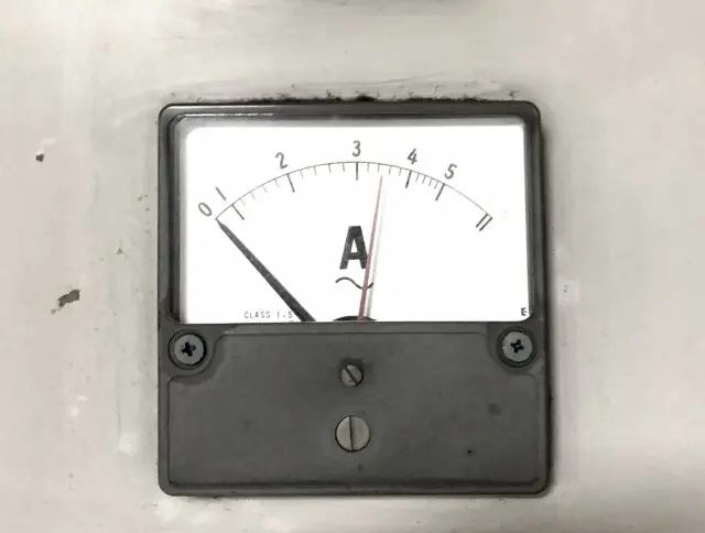 アナログ式の電流計の写真