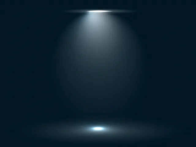 指向性のあるダウンライトの光